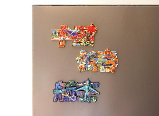 长春航空展-“中国长春航空”金属飞机徽章套装